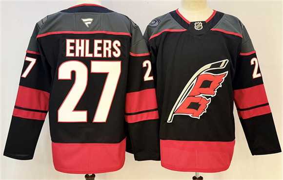 Men's Carolina Hurricanes #27 Nikolaj Ehlers Black 2024-25 Home Stitched Hockey Jersey,We sell and wholesale Men's Carolina Hurricanes #27 Nikolaj Ehlers Black 2024-25 Home Stitched Hockey Jersey on line form chian!