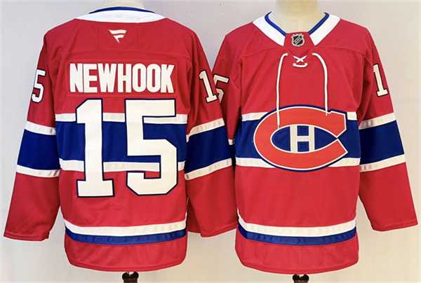 Men's Montreal Canadiens #15 Alex Newhook Red 2024-25 Stitched Jersey,We sell and wholesale Men's Montreal Canadiens #15 Alex Newhook Red 2024-25 Stitched Jersey on line form chian!