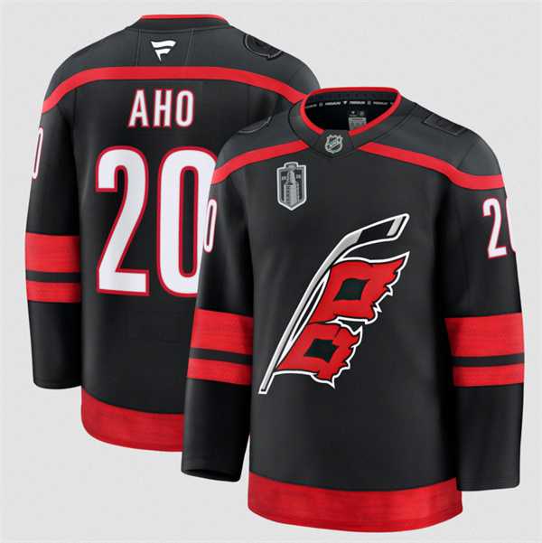 Men's Carolina Hurricanes #20 Sebastian Aho Black 2026 Stanley Cup Final Home Premium Stitched Jersey Dzhi,We sell and wholesale Men's Carolina Hurricanes #20 Sebastian Aho Black 2026 Stanley Cup Final Home Premium Stitched Jersey Dzhi on line form chian!