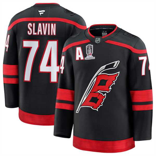 Men's Carolina Hurricanes #74 Jaccob Slavin Black 2026 Stanley Cup Champions And A Patch Home Stitched Jersey Dzhi,We sell and wholesale Men's Carolina Hurricanes #74 Jaccob Slavin Black 2026 Stanley Cup Champions And A Patch Home Stitched Jersey Dzhi on line form chian!