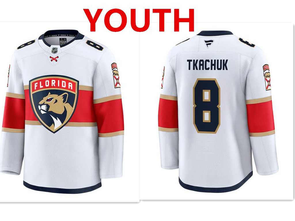 Youth Florida Panthers #8 Brady Tkachuk White Stitched away jersey Dzhi,We sell and wholesale Youth Florida Panthers #8 Brady Tkachuk White Stitched away jersey Dzhi on line form chian!