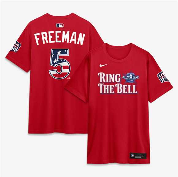 Men's National League #5 Freddie Freeman Red 2026 All-Star Game Name & Number T-Shirt,We sell and wholesale Men's National League #5 Freddie Freeman Red 2026 All-Star Game Name & Number T-Shirt on line form chian!