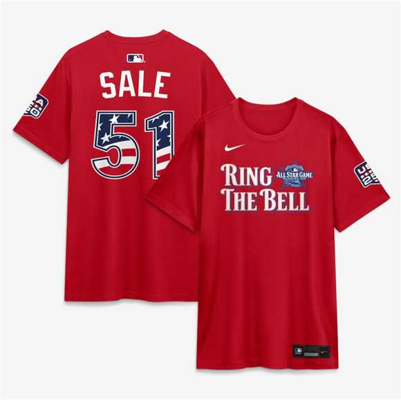 Men's National League #51 Chris Sale Red 2026 All-Star Game Name & Number T-Shirt,We sell and wholesale Men's National League #51 Chris Sale Red 2026 All-Star Game Name & Number T-Shirt on line form chian!