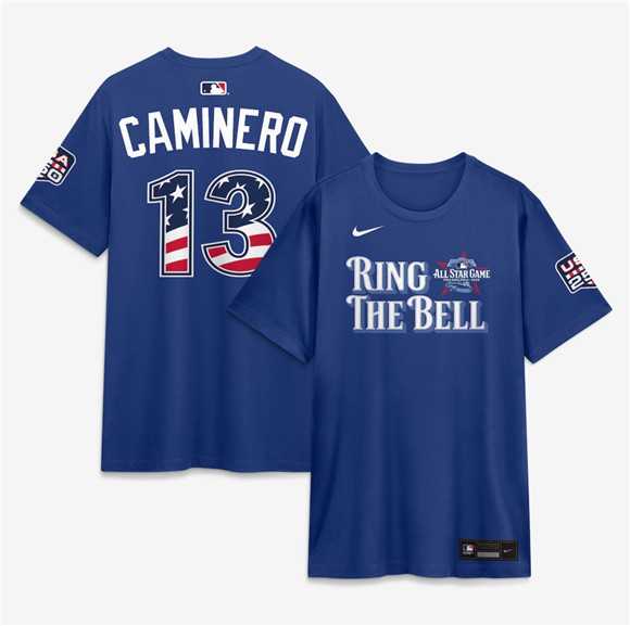 Men's American League #13 Junior Caminero Blue 2026 All-Star Game Name & Number T-Shirt,We sell and wholesale Men's American League #13 Junior Caminero Blue 2026 All-Star Game Name & Number T-Shirt on line form chian!