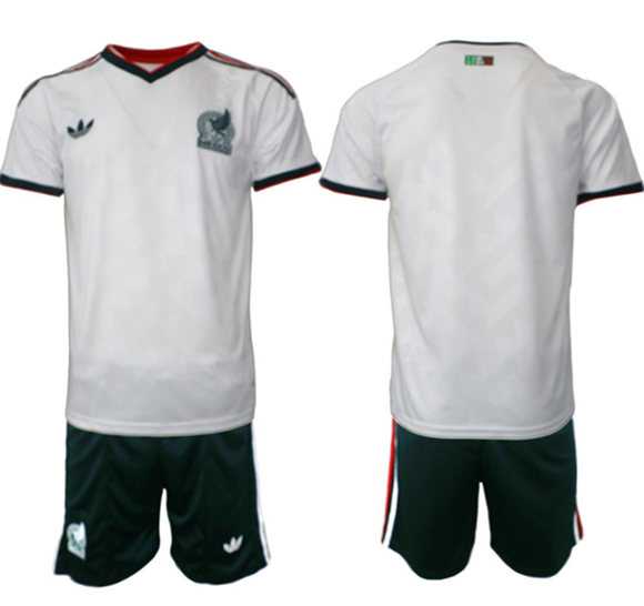 Men's Mexico Blank White Away Soccer Jersey Suit,We sell and wholesale Men's Mexico Blank White Away Soccer Jersey Suit on line form chian!