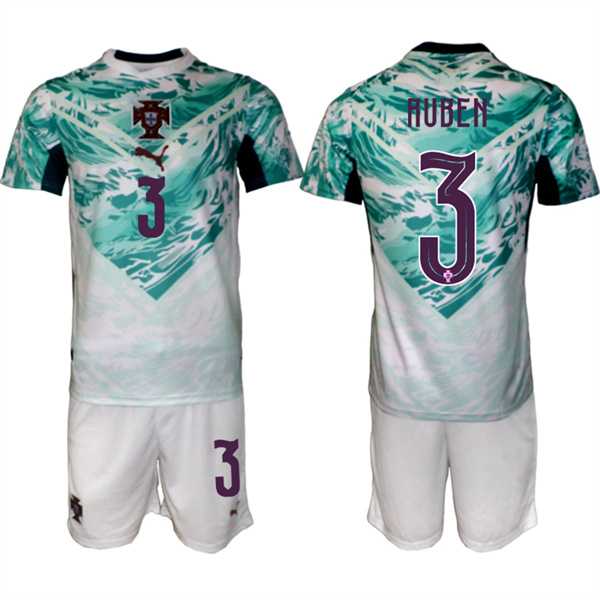 Men's Portugal Team #3 Ruben Dias Green 2026 World Cup Away Soccer Jersey Suit,We sell and wholesale Men's Portugal Team #3 Ruben Dias Green 2026 World Cup Away Soccer Jersey Suit on line form chian!