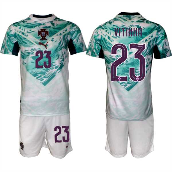 Men's Portugal Team #23 Vitinha Green 2026 World Cup Away Soccer Jersey Suit,We sell and wholesale Men's Portugal Team #23 Vitinha Green 2026 World Cup Away Soccer Jersey Suit on line form chian!