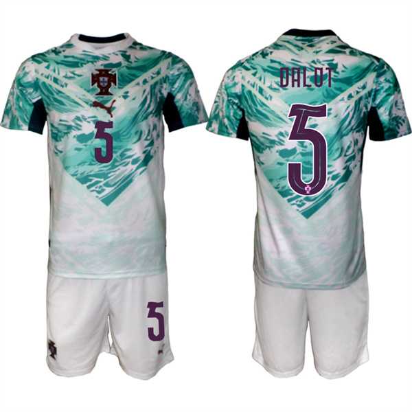 Men's Portugal Team #5 Diogo Dalot Green 2026 World Cup Away Soccer Jersey Suit,We sell and wholesale Men's Portugal Team #5 Diogo Dalot Green 2026 World Cup Away Soccer Jersey Suit on line form chian!