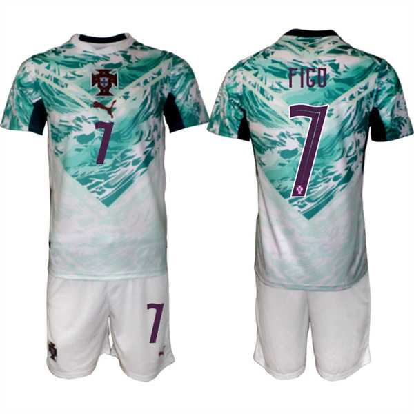 Men's Portugal Team #7 Luis Figo Green 2026 World Cup Away Soccer Jersey Suit,We sell and wholesale Men's Portugal Team #7 Luis Figo Green 2026 World Cup Away Soccer Jersey Suit on line form chian!