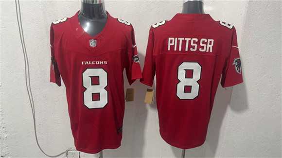 Men's Atlanta Falcons #8 Kyle Pitts Sr. Red 2026 New F.U.S.E. Vapor Untouchable Limited Stitched Jersey,We sell and wholesale Men's Atlanta Falcons #8 Kyle Pitts Sr. Red 2026 New F.U.S.E. Vapor Untouchable Limited Stitched Jersey on line form chian!