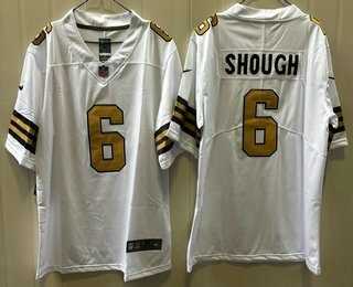 Men's New Orleans Saints #6 Tyler Shough Limited White Alternate Vapor Jersey,We sell and wholesale Men's New Orleans Saints #6 Tyler Shough Limited White Alternate Vapor Jersey on line form chian!