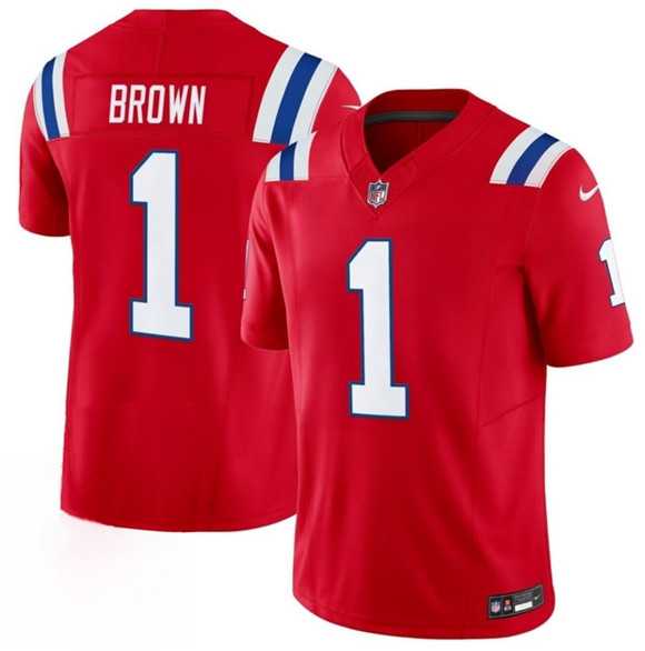 Men's New England Patriots #1 A.J. Brown Red 2026 F.U.S.E. Vapor Limited Stitched Jersey,We sell and wholesale Men's New England Patriots #1 A.J. Brown Red 2026 F.U.S.E. Vapor Limited Stitched Jersey on line form chian!