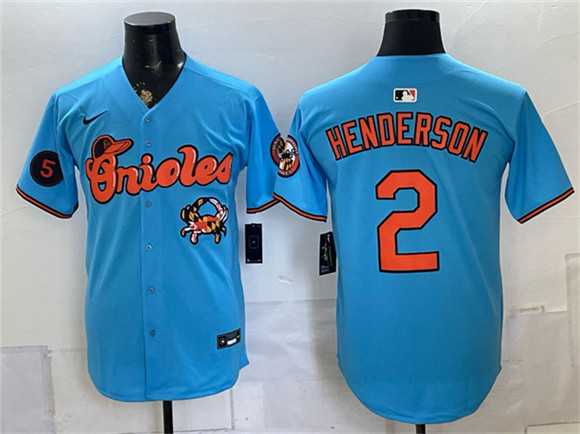 Men's Baltimore Orioles #2 Gunnar Henderson Blue With Patch Vapor Premier Limited Stitched Jersey Dzhi,We sell and wholesale Men's Baltimore Orioles #2 Gunnar Henderson Blue With Patch Vapor Premier Limited Stitched Jersey Dzhi on line form chian!