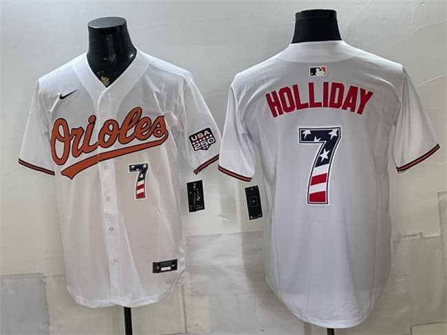 Men's Baltimore Orioles #7 Jackson Holliday White USA 250 Fourth of July Home Stitched Jersey Dzhi,We sell and wholesale Men's Baltimore Orioles #7 Jackson Holliday White USA 250 Fourth of July Home Stitched Jersey Dzhi on line form chian!