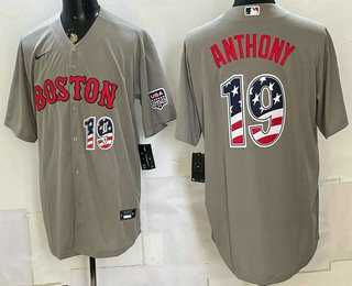 Men's Boston Red Sox #19 Roman Anthony Grey 2026 USA 250 Fourth of July Home Stitched Jersey Dzhi,We sell and wholesale Men's Boston Red Sox #19 Roman Anthony Grey 2026 USA 250 Fourth of July Home Stitched Jersey Dzhi on line form chian!