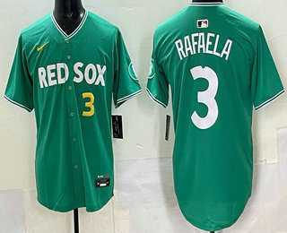 Men's Boston Red Sox #3 Ceddanne Rafaela Name Green 2025 City Connect Limited Jersey,We sell and wholesale Men's Boston Red Sox #3 Ceddanne Rafaela Name Green 2025 City Connect Limited Jersey on line form chian!