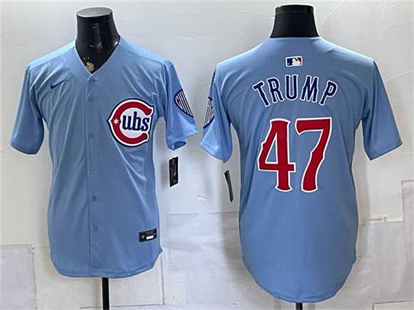 Men's Chicago Cubs #47 Trump Blue 2026 2nd Alternate Limited Stitched Jersey,We sell and wholesale Men's Chicago Cubs #47 Trump Blue 2026 2nd Alternate Limited Stitched Jersey on line form chian!