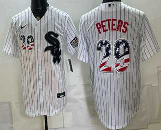 Men's Chicago White Sox #29 Tristan Peters White 2026 USA 250 Fourth of July Stitched Jersey Dzhi,We sell and wholesale Men's Chicago White Sox #29 Tristan Peters White 2026 USA 250 Fourth of July Stitched Jersey Dzhi on line form chian!