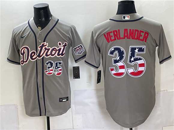 Men's Detroit Tigers #35 Justin Verlander Gray 2026 USA 250 Fourth of July Stitched Jersey Dzhi,We sell and wholesale Men's Detroit Tigers #35 Justin Verlander Gray 2026 USA 250 Fourth of July Stitched Jersey Dzhi on line form chian!