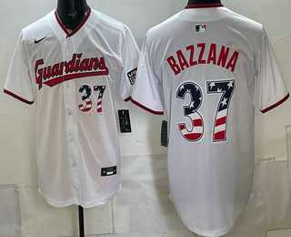 Men's Cleveland Guardians #37 Travis Bazzana White USA 250 Fourth of July Home Stitched Jersey Dzhi,We sell and wholesale Men's Cleveland Guardians #37 Travis Bazzana White USA 250 Fourth of July Home Stitched Jersey Dzhi on line form chian!