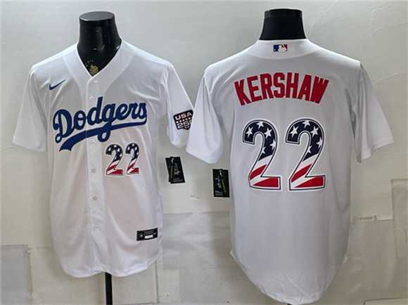 Men's Los Angeles Dodgers #22 Clayton Kershaw White USA 250 Fourth of July Home Stitched Jersey Dzhi,We sell and wholesale Men's Los Angeles Dodgers #22 Clayton Kershaw White USA 250 Fourth of July Home Stitched Jersey Dzhi on line form chian!