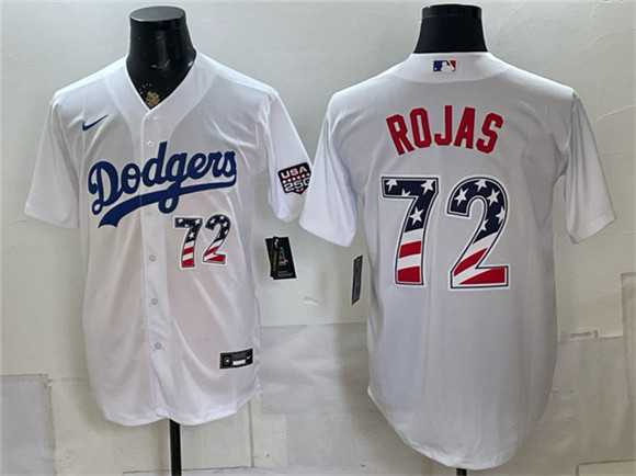 Men's Los Angeles Dodgers #72 Miguel Rojas White USA 250 Fourth of July Home Stitched Jersey Dzhi,We sell and wholesale Men's Los Angeles Dodgers #72 Miguel Rojas White USA 250 Fourth of July Home Stitched Jersey Dzhi on line form chian!