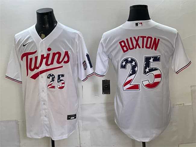 Men's Minnesota Twins #25 Byron Buxton White 2026 USA 250 Fourth of July Stitched Jersey Dzhi,We sell and wholesale Men's Minnesota Twins #25 Byron Buxton White 2026 USA 250 Fourth of July Stitched Jersey Dzhi on line form chian!