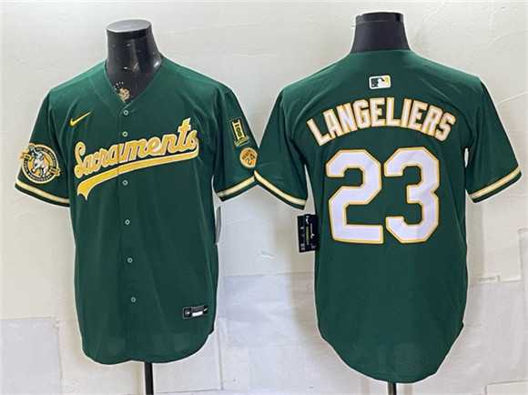 Men's Oakland Athletics #23 Shea Langeliers 2026 Green Alternate Sacramento Celebrating 125 Years Vapor Limited Stitched Jersey Dzhi,We sell and wholesale Men's Oakland Athletics #23 Shea Langeliers 2026 Green Alternate Sacramento Celebrating 125 Years Vapor Limited Stitched Jersey Dzhi on line form chian!