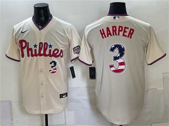 Men's Philadelphia Phillies #3 Bryce Harper Cream USA 250 Fourth of July Home Stitched Jersey Dzhi,We sell and wholesale Men's Philadelphia Phillies #3 Bryce Harper Cream USA 250 Fourth of July Home Stitched Jersey Dzhi on line form chian!