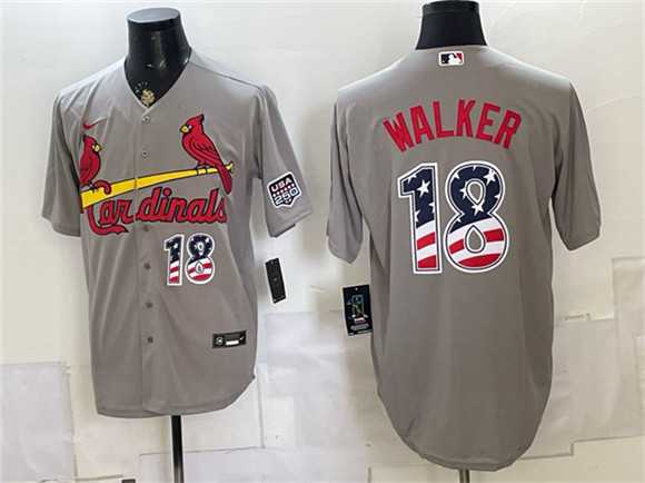 Men's St. Louis Cardinals #18 Jordan Walker Gray USA 250 Fourth of July Stitched Jersey Dzhi,We sell and wholesale Men's St. Louis Cardinals #18 Jordan Walker Gray USA 250 Fourth of July Stitched Jersey Dzhi on line form chian!