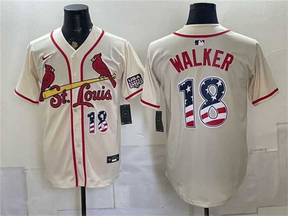 Men's St. Louis Cardinals #18 Jordan Walker Cream USA 250 Fourth of July Stitched Jersey Dzhi,We sell and wholesale Men's St. Louis Cardinals #18 Jordan Walker Cream USA 250 Fourth of July Stitched Jersey Dzhi on line form chian!