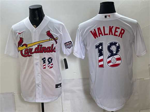 Men's St. Louis Cardinals #18 Jordan Walker White USA 250 Fourth of July Stitched Jersey Dzhi,We sell and wholesale Men's St. Louis Cardinals #18 Jordan Walker White USA 250 Fourth of July Stitched Jersey Dzhi on line form chian!
