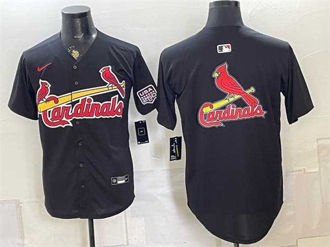 Men's St. Louis Cardinals Team Big Logo Black USA 250 Patch Stitched Jersey Dzhi,We sell and wholesale Men's St. Louis Cardinals Team Big Logo Black USA 250 Patch Stitched Jersey Dzhi on line form chian!