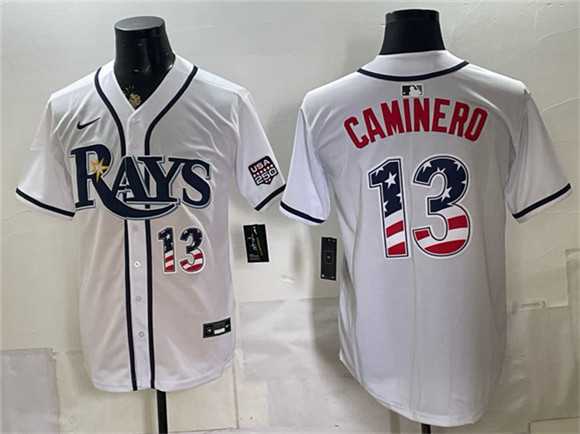 Men's Tampa Bay Rays #13 Junior Caminero White 2026 USA 250 Fourth of July Home Stitched Jersey Dzhi,We sell and wholesale Men's Tampa Bay Rays #13 Junior Caminero White 2026 USA 250 Fourth of July Home Stitched Jersey Dzhi on line form chian!