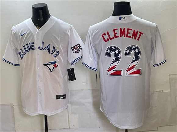 Men's Toronto Blue Jays #22 Ernie Clement White 2026 USA 250 Fourth of July Stitched Jersey Dzhi,We sell and wholesale Men's Toronto Blue Jays #22 Ernie Clement White 2026 USA 250 Fourth of July Stitched Jersey Dzhi on line form chian!