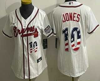Women's Atlanta Braves #10 Chipper Jones White USA 250 Fourth of July Home Stadium Stitched Jersey Dzhi,We sell and wholesale Women's Atlanta Braves #10 Chipper Jones White USA 250 Fourth of July Home Stadium Stitched Jersey Dzhi on line form chian!