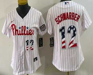 Women's Philadelphia Phillies #12 Kyle Schwarber White USA 250 Fourth of July Home Stitched Jersey Dzhi,We sell and wholesale Women's Philadelphia Phillies #12 Kyle Schwarber White USA 250 Fourth of July Home Stitched Jersey Dzhi on line form chian!