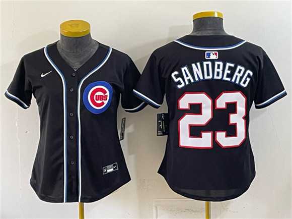 Youth Chicago Cubs #23 Ryne Sandberg 2026 Fashion Replica Black Out Stitched Jersey,We sell and wholesale Youth Chicago Cubs #23 Ryne Sandberg 2026 Fashion Replica Black Out Stitched Jersey on line form chian!
