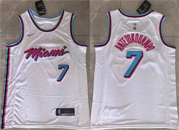 Men's Miami Heat #7 Giannis Antetokounmpo White 2026 Stitched Jersey,We sell and wholesale Men's Miami Heat #7 Giannis Antetokounmpo White 2026 Stitched Jersey on line form chian!