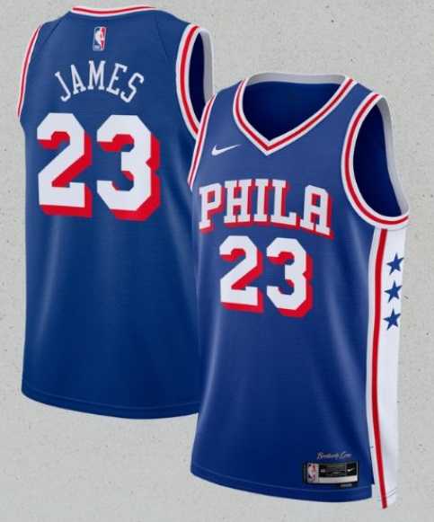Men's Philadelphia 76ers #23 LeBron James Royal 2026 Icon Edition Stitched Jersey,We sell and wholesale Men's Philadelphia 76ers #23 LeBron James Royal 2026 Icon Edition Stitched Jersey on line form chian!
