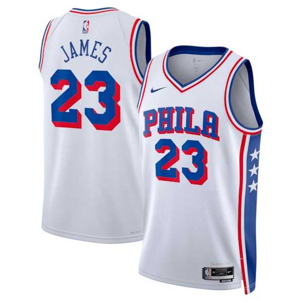 Men's Philadelphia 76ers #23 LeBron James White 2026 Association Edition Stitched Jersey,We sell and wholesale Men's Philadelphia 76ers #23 LeBron James White 2026 Association Edition Stitched Jersey on line form chian!