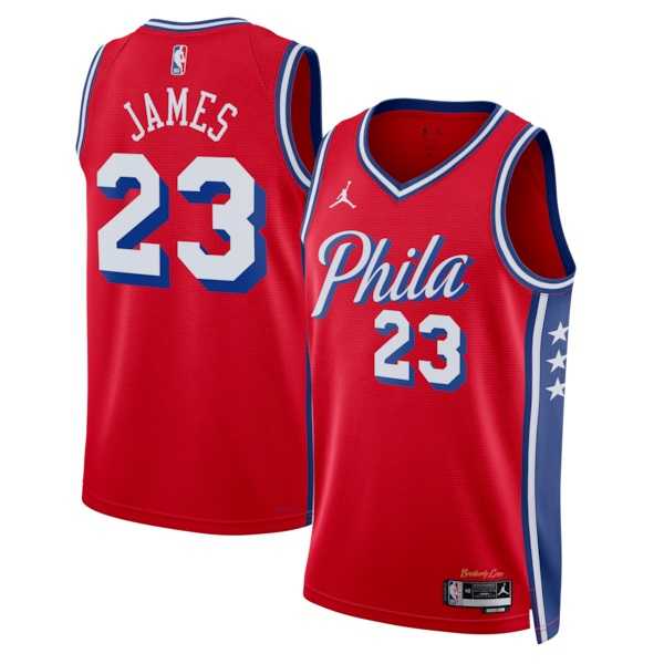 Men's Philadelphia 76ers #23 LeBron James Red 2026 Statement Edition Stitched Jersey,We sell and wholesale Men's Philadelphia 76ers #23 LeBron James Red 2026 Statement Edition Stitched Jersey on line form chian!