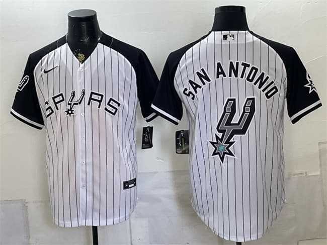 Men's San Antonio Spurs Team Big Logo White Stitched Baseball Jersey,We sell and wholesale Men's San Antonio Spurs Team Big Logo White Stitched Baseball Jersey on line form chian!