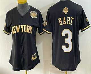 Women's New York Knicks #3 Josh Hart Black Gold 2026 Finals Eastern Conference Champions Patch Stitched Baseball Jersey,We sell and wholesale Women's New York Knicks #3 Josh Hart Black Gold 2026 Finals Eastern Conference Champions Patch Stitched Baseball Jersey on line form chian!