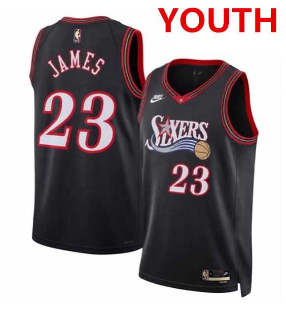 Youth Philadelphia 76ers #23 LeBron James Black 2026 Classic Edition Stitched Jersey Dzhi,We sell and wholesale Youth Philadelphia 76ers #23 LeBron James Black 2026 Classic Edition Stitched Jersey Dzhi on line form chian!