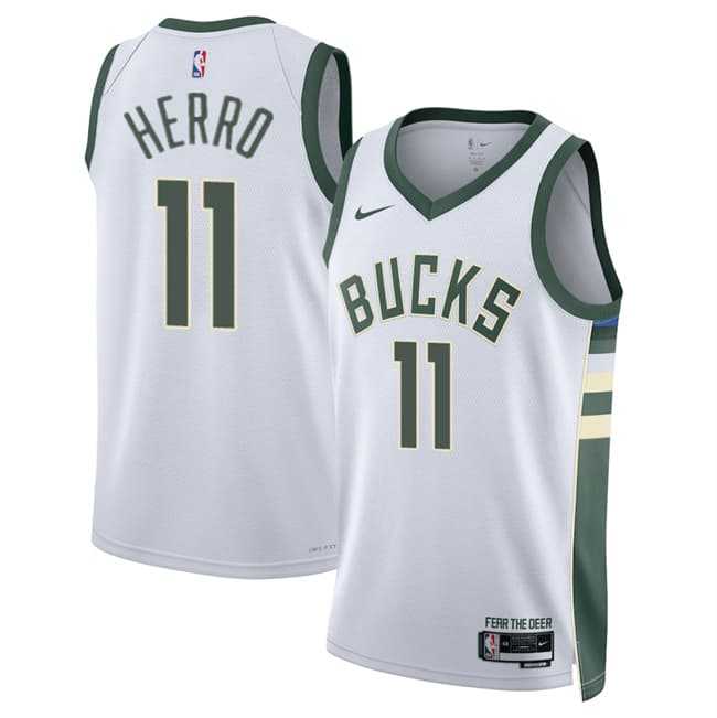 Men's Milwaukee Bucks #11 Tyler Herro White 2026 Association Edition Stitched Jersey Dzhi,We sell and wholesale Men's Milwaukee Bucks #11 Tyler Herro White 2026 Association Edition Stitched Jersey Dzhi on line form chian!