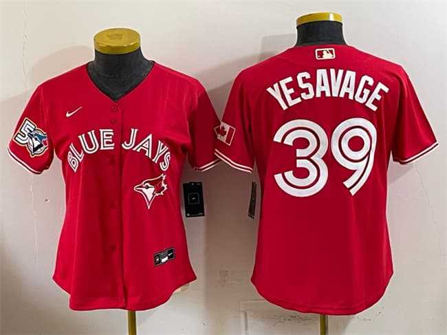 Youth Toronto Blue Jays #39 Trey Yesavage Red 50 Seasons Patch Stitched Jersey,We sell and wholesale Youth Toronto Blue Jays #39 Trey Yesavage Red 50 Seasons Patch Stitched Jersey on line form chian!