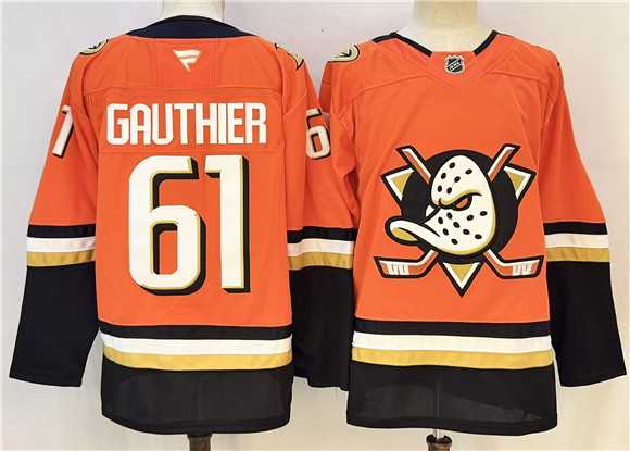 Men's Anaheim Ducks #61 Cutter Gauthier Orange 2026 Home Stitched Hockey Jersey,We sell and wholesale Men's Anaheim Ducks #61 Cutter Gauthier Orange 2026 Home Stitched Hockey Jersey on line form chian!