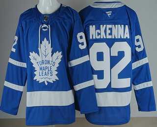 Men's Toronto Maple Leafs #92 Gavin McKenna Blue Stitched Jersey,We sell and wholesale Men's Toronto Maple Leafs #92 Gavin McKenna Blue Stitched Jersey on line form chian!
