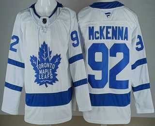 Men's Toronto Maple Leafs #92 Gavin McKenna White Stitched Jersey,We sell and wholesale Men's Toronto Maple Leafs #92 Gavin McKenna White Stitched Jersey on line form chian!